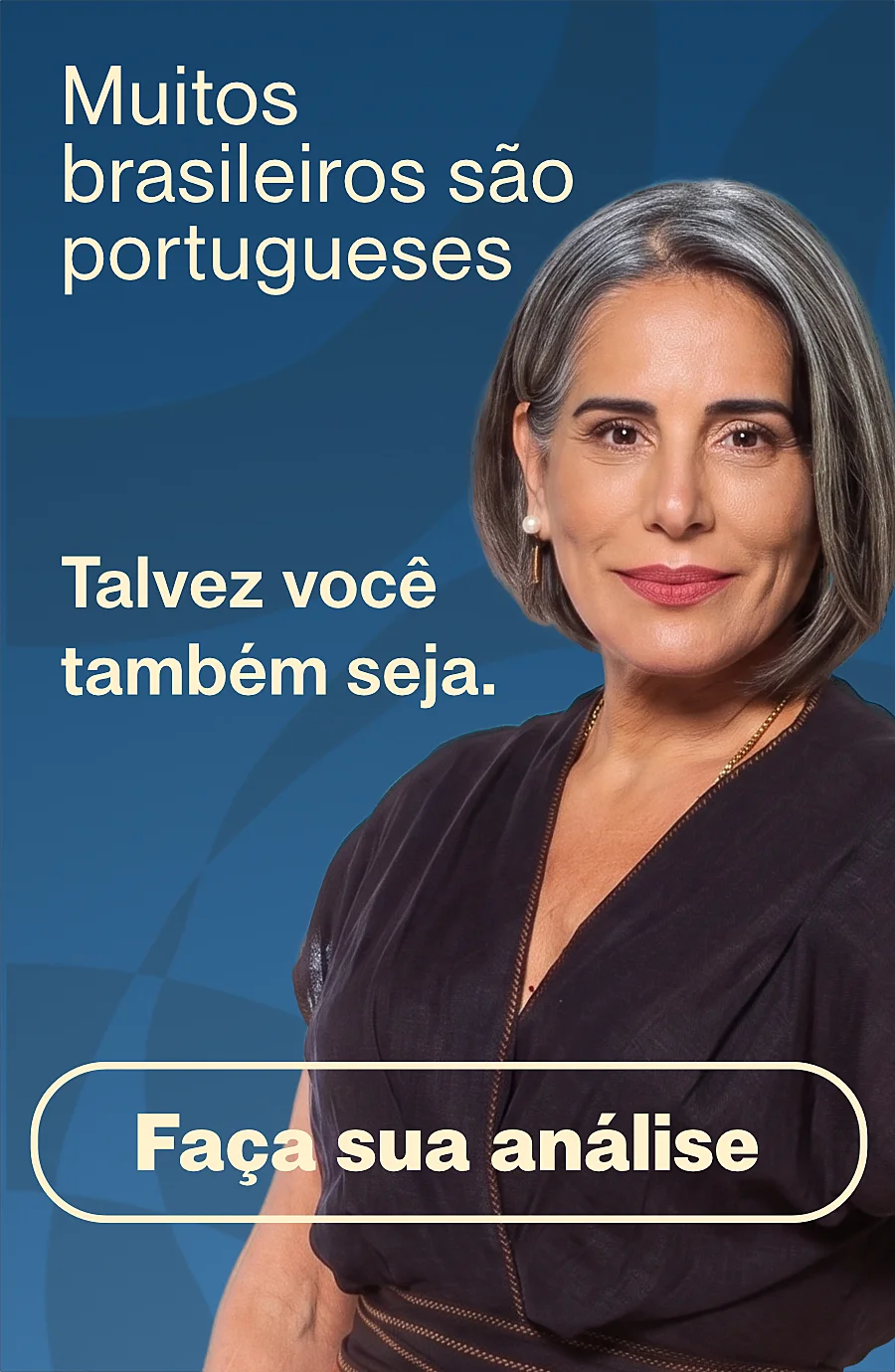 Banner do Teste de Cidadania com a atriz Glória Pires