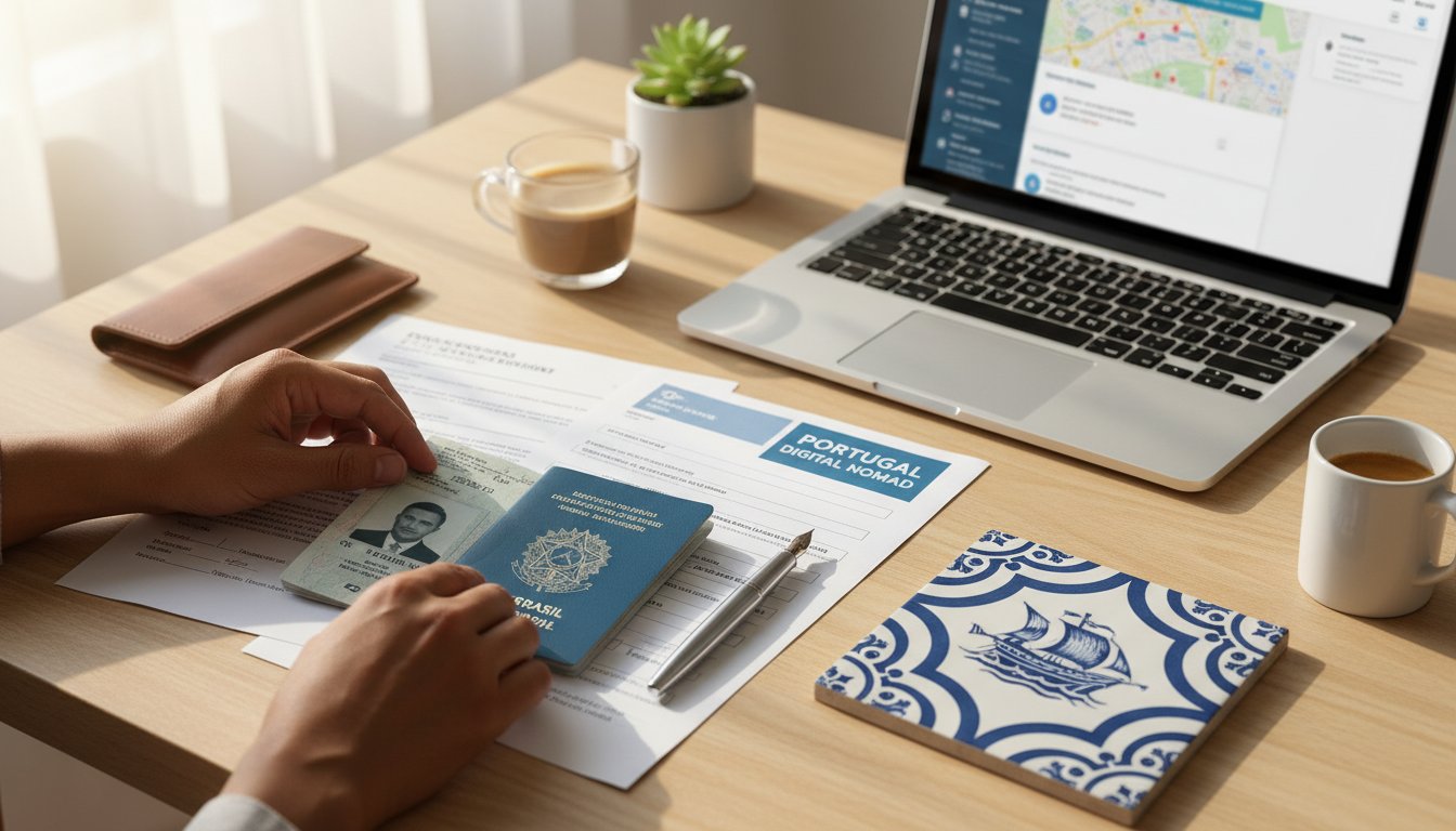 Como aplicar visto nômade digital para Portugal em 2026: Guia Passo a Passo