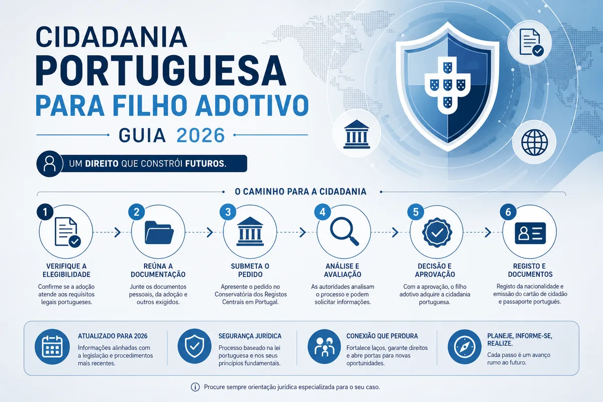 Cidadania Portuguesa para Filho Adotivo: Guia 2026
