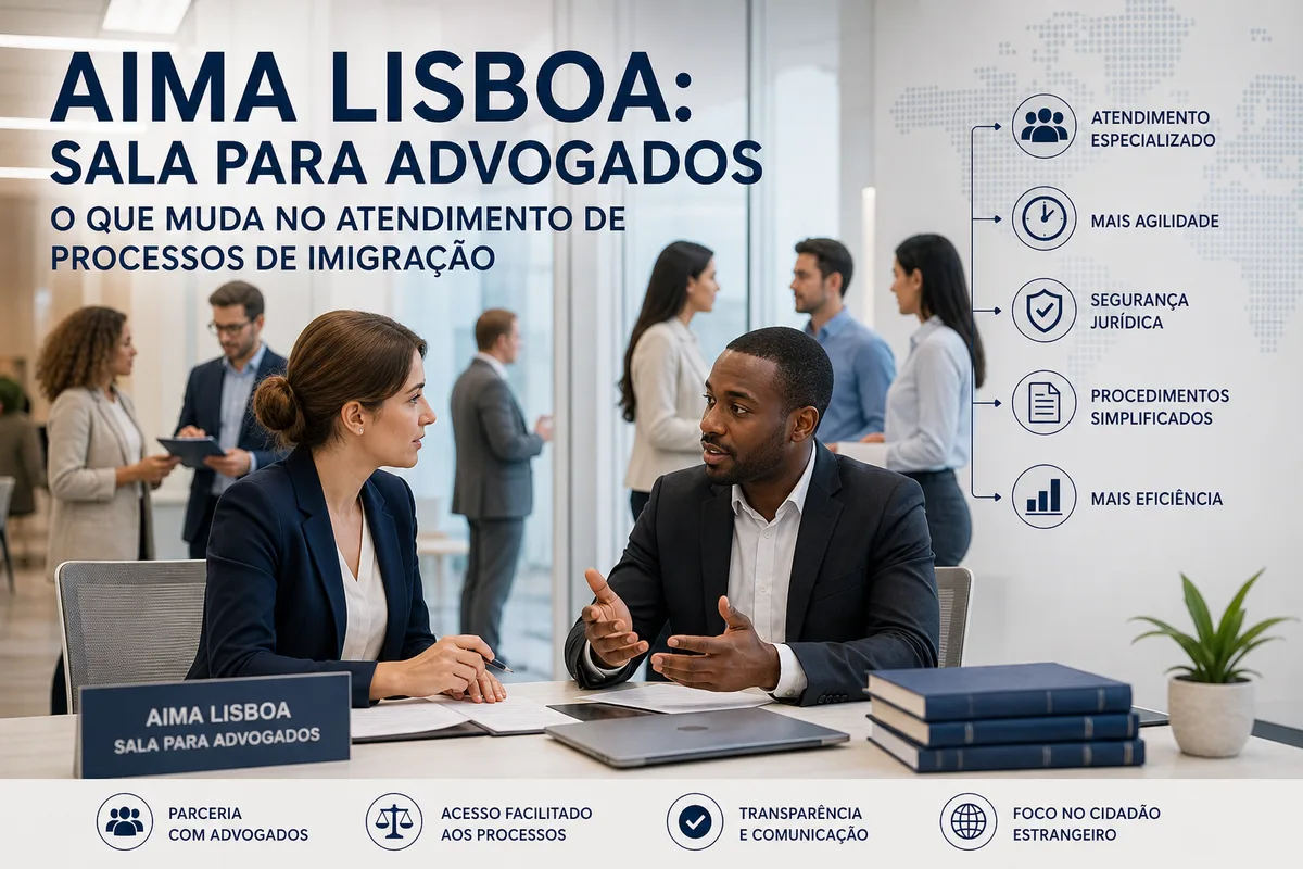 AIMA Lisboa sala advogados atendimento: o que muda
