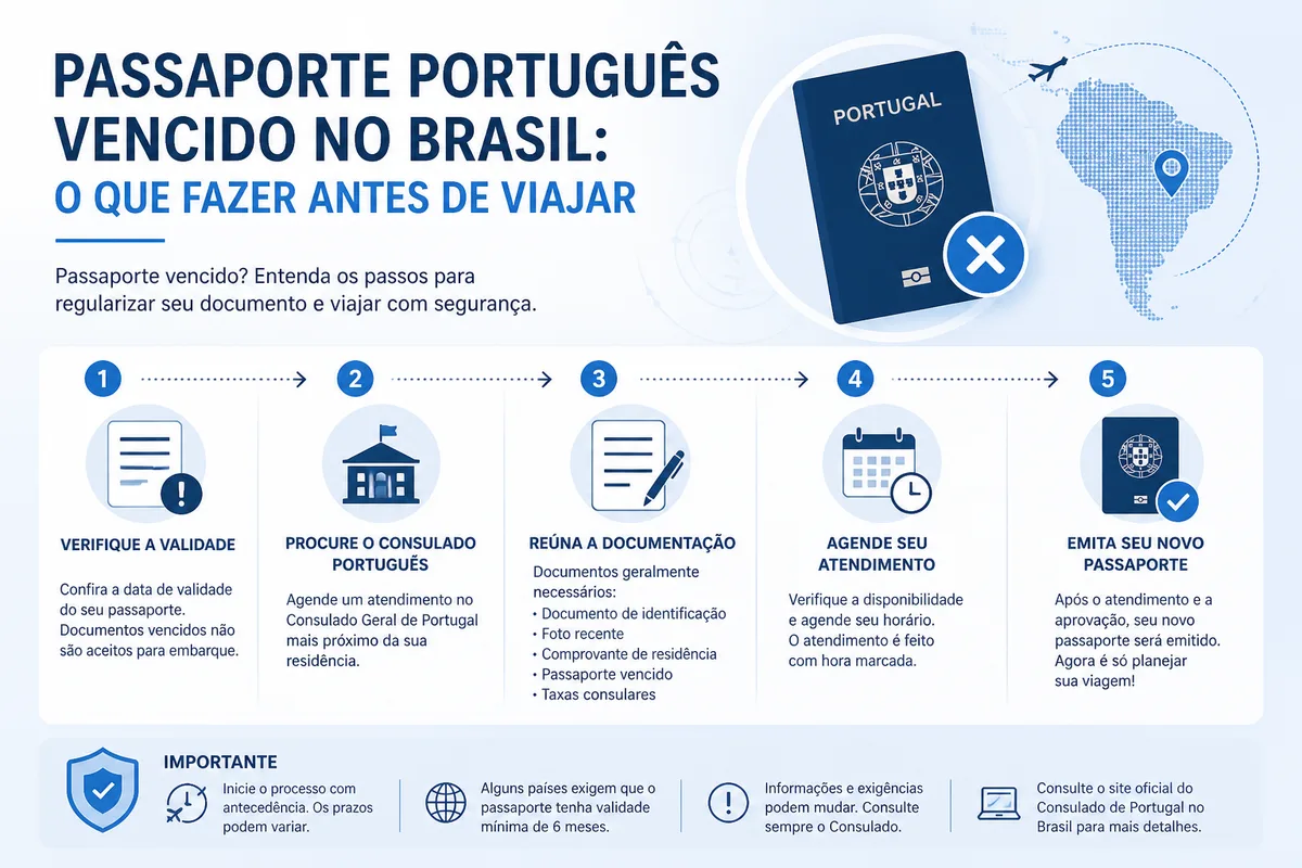 Passaporte Português Vencido no Brasil: O Que Fazer